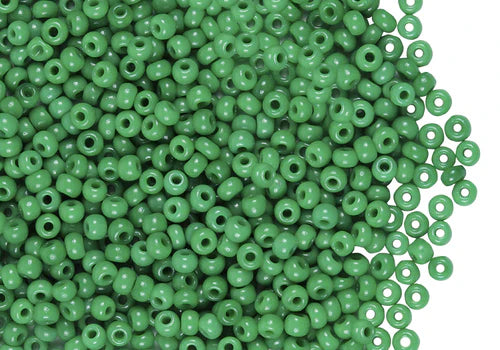 Abalorio Chaquira Calibrada 8.0 Preciosa Color Verde 52240